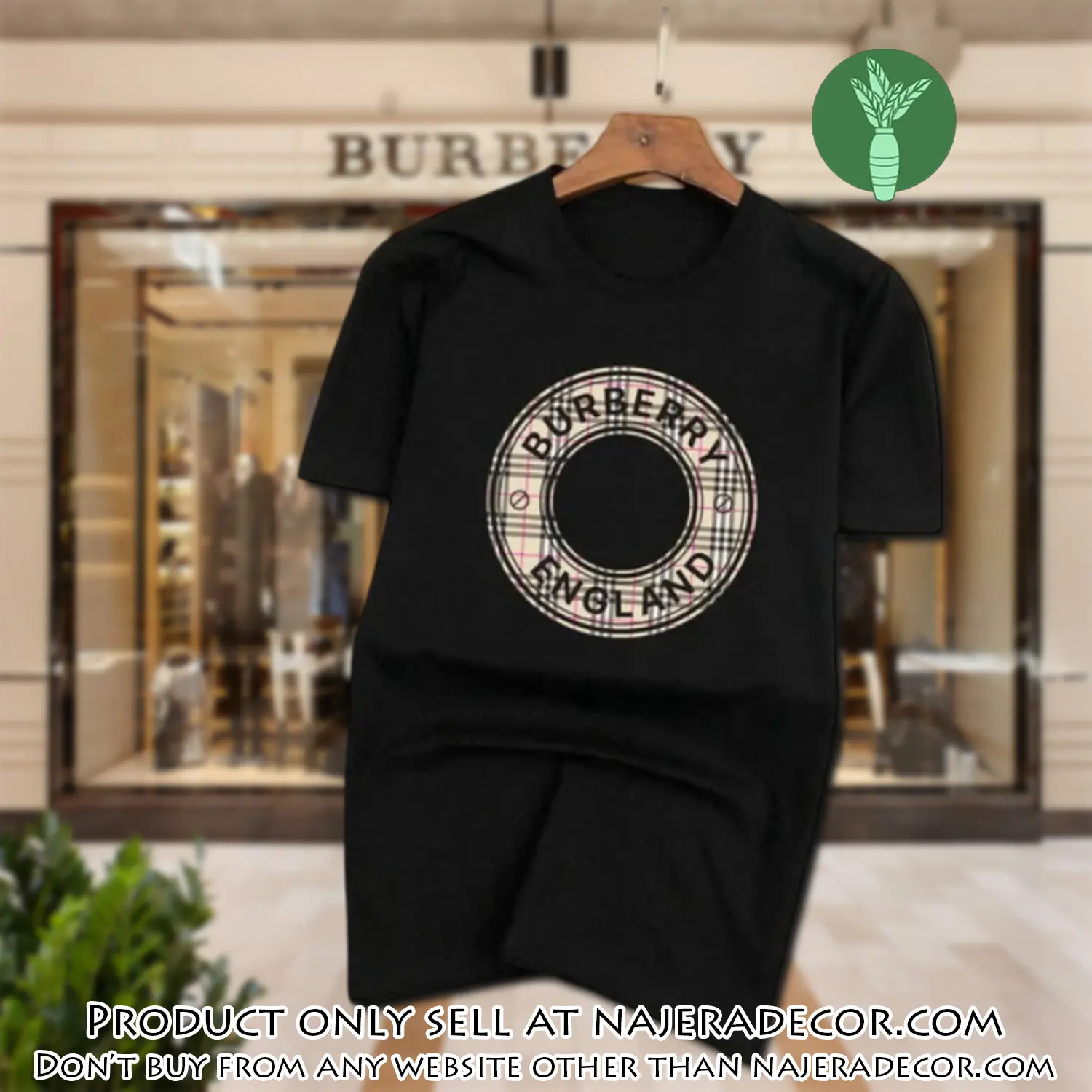 Burberry england black luxury brand unisex tshirt outfit for men women njr2935111